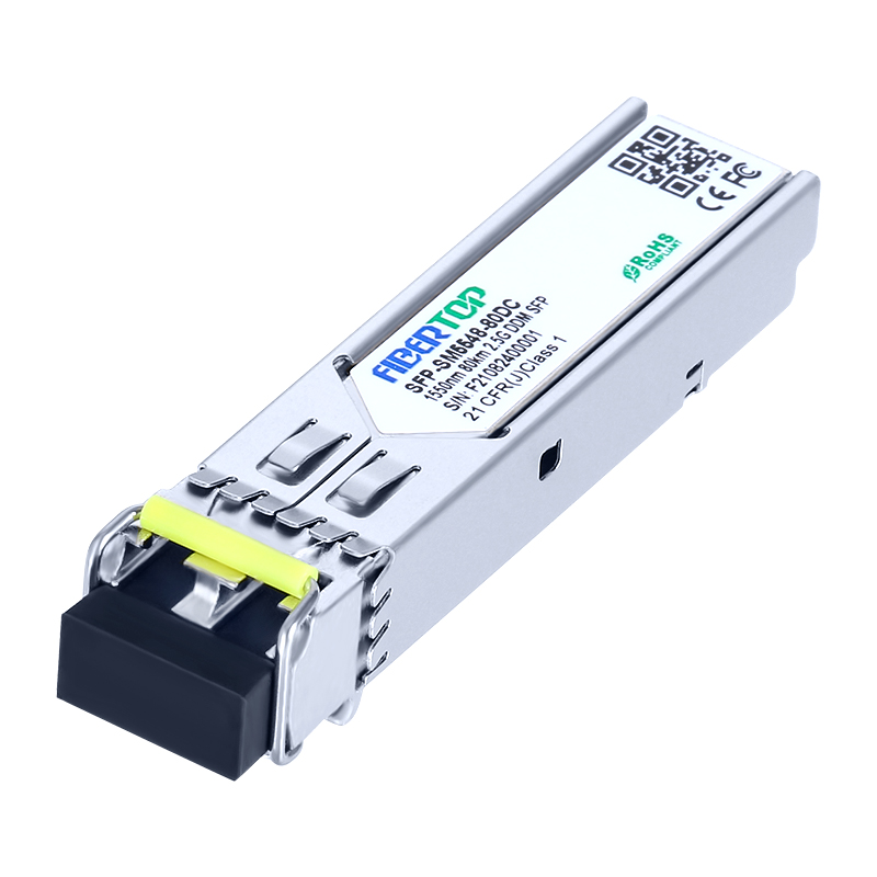 HPE® JD087A Compatible 2.5G ZX SFP Transceiver SMF 1550nm 80km LC DOM